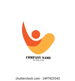 People Care Logo Template design
