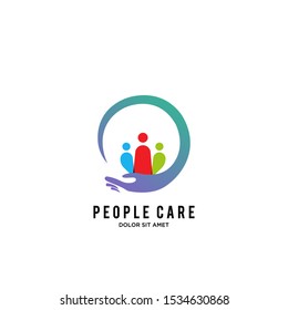 People Care Logo Design Template Social Stock Vector (Royalty Free ...