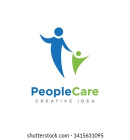 People Care Logo Template and Icon