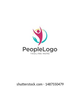 People Care Logo Template Vector