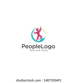 People Care Logo Template Vector