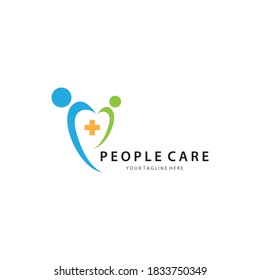 People care logo template vector icon design