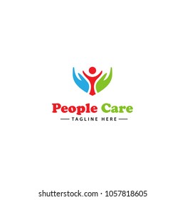 people care logo vector