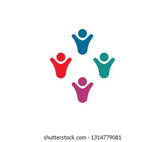 people care logo vector icon illustration design 