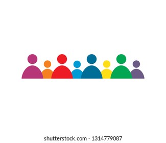 people care logo vector icon illustration design 