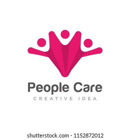 People Care Logo vector template