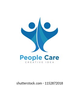 People Care Logo vector template