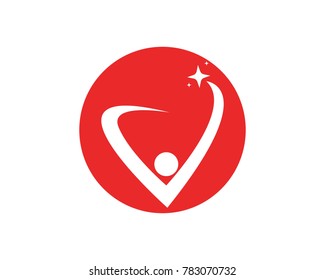 People care logos design symbol