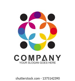 People Care Logo,World Unity,Human Community,Family Icon,Foundation Logo
