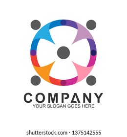 People Care Logo,World Unity,Human Community,Family Icon,Foundation Logo