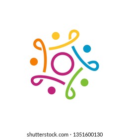 People Care Social Team Work Logo Vector
