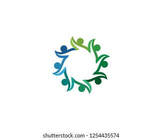 people care success health life logo template icons
