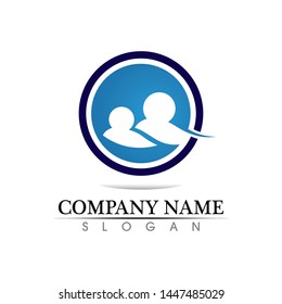 people care success health life logo and vector
