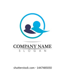 people care success health life logo and vector

