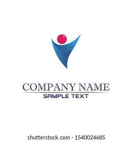 people care success health life logo template icons and community
