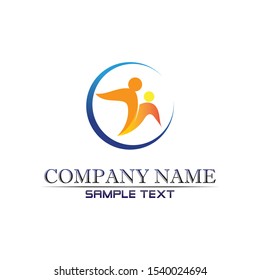 people care success health life logo template icons and community