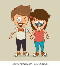People cartoon graphic design, vector illustration eps10