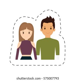 people casual cloth icon design, vector illustration
