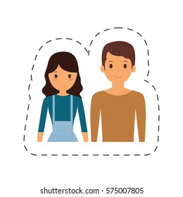 people casual cloth icon design, vector illustration