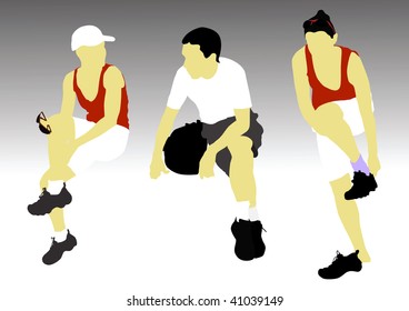 People casual. Leisure time
