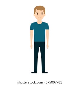 people casual man cloth icon, vector illustration
