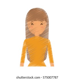 people casual woman cloth icon, vector illustration
