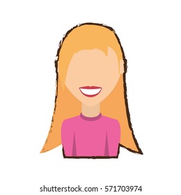 people casual woman icon image, vector illustration