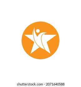 people catch star logo template