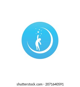 plantilla de logotipo de estrella de captura