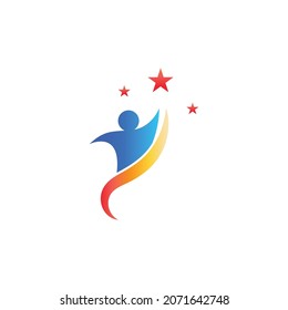 people catch star logo template