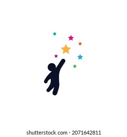 people catch star logo template