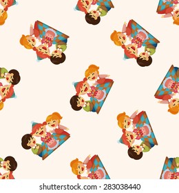 people celebrate the birthday ,seamless pattern