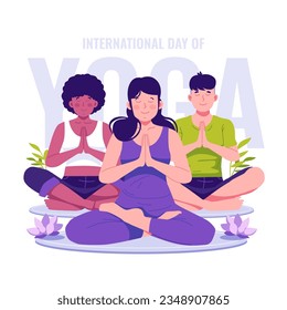 La gente celebra el Día Internacional del Yoga