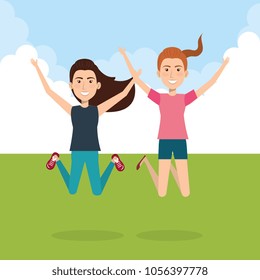 people celebrating in the field