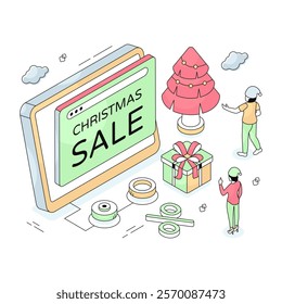 people celebrating new year vector icon