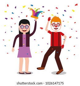 people celebration fools day 