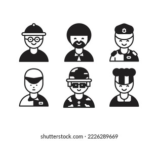 people character avatars vector illustration