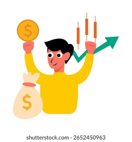 Personaje de personas Negocio Ilustración vectorial plana