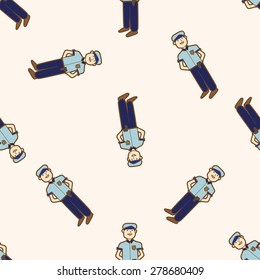 people character, cartoon seamless pattern background