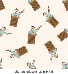 people character, cartoon seamless pattern background