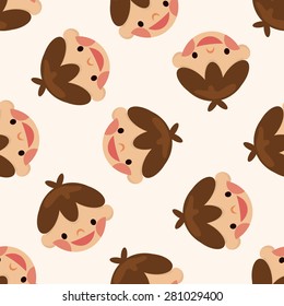 people character , cartoon seamless pattern background