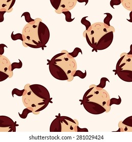 people character , cartoon seamless pattern background
