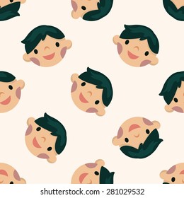 people character , cartoon seamless pattern background