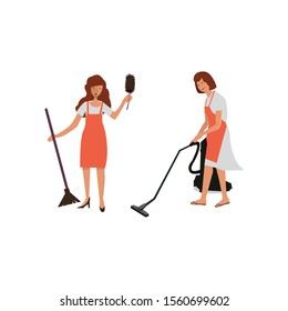 people character cartoon vector set vector on a white background