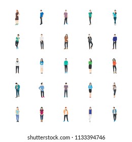 
People Character Flat Icons

