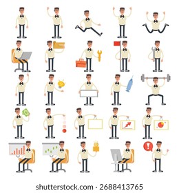people character set in different poses illustration