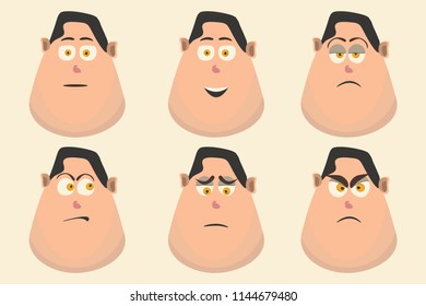 people character set funny vector illustration 