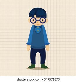 people character theme elements
