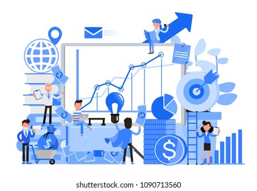 People character vector design. Financial investments concept . For background, banner, website and landing page.