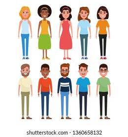 People characters cartoons
